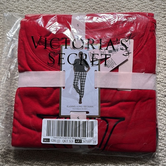 VICTORIA'S SECRET Flannel Jogger Tee-Jama Set - Picture 5 of 5